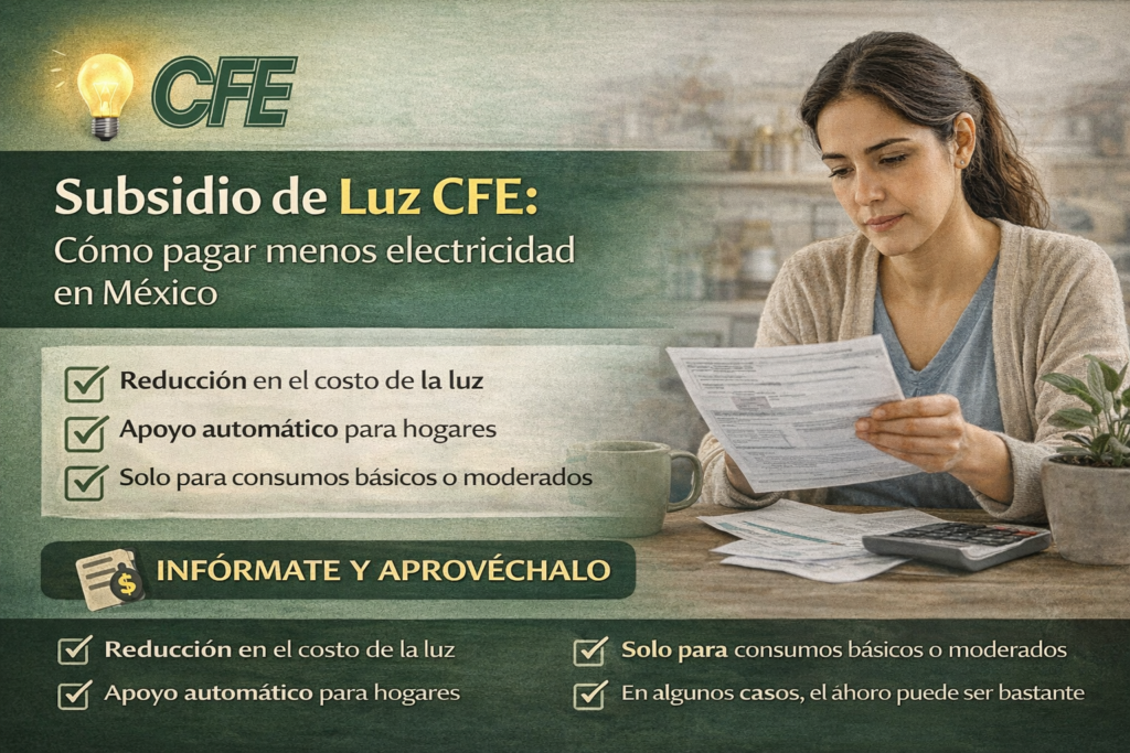 subsidio luz CFE