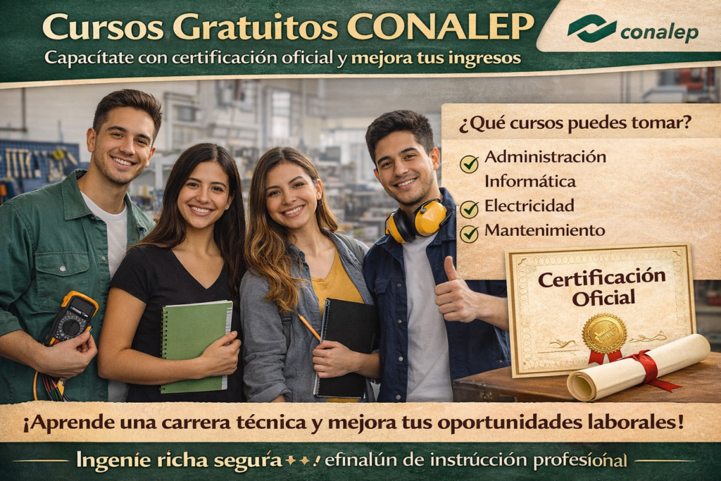 cursos gratuitos CONALEP
